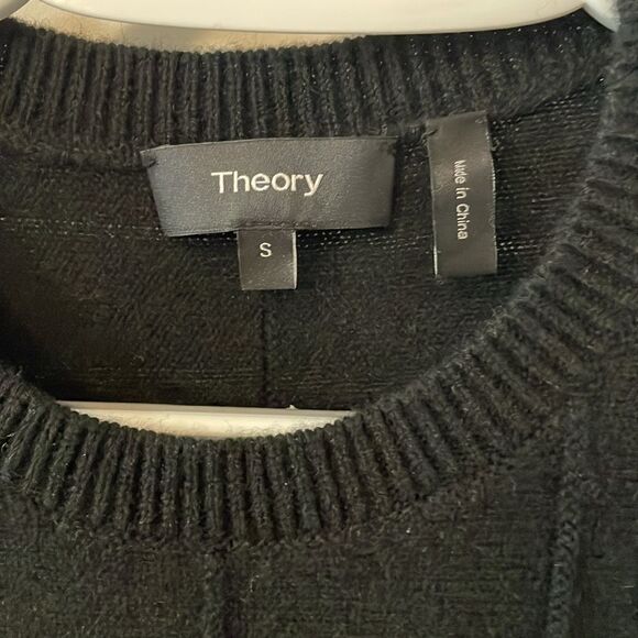 Theory Black Meenaly Cashmere Sweater - Picture 4 of 5